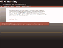 Tablet Screenshot of gcmwarning.com